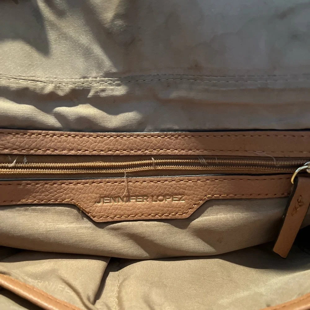 Jennifer Lopez Tan/brown Satchel/purse Studded